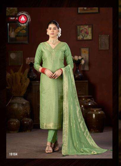 Triple A hanshika vol-5 Wholesale dress materials supplier