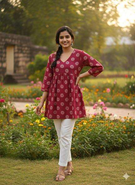 Valerius short top Readymade Kurtis wholesale in Surat