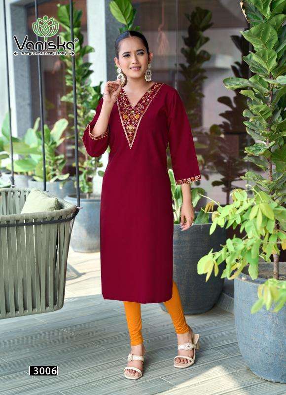 Vaniska five star vol 3 Kurti manufacturers in West Bengal