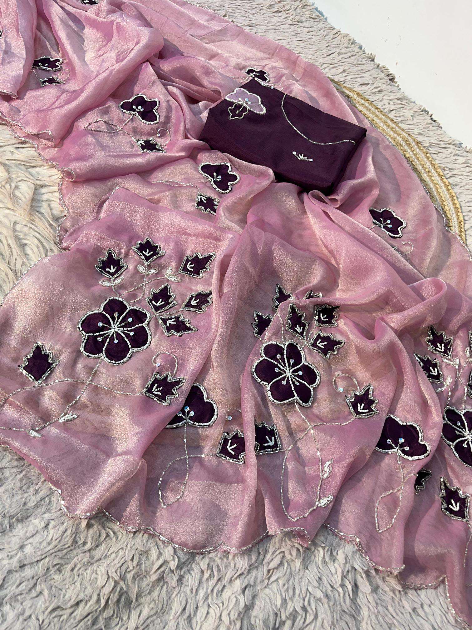 Vinayak handwork x nc moss Surat saree wholesale suppliers