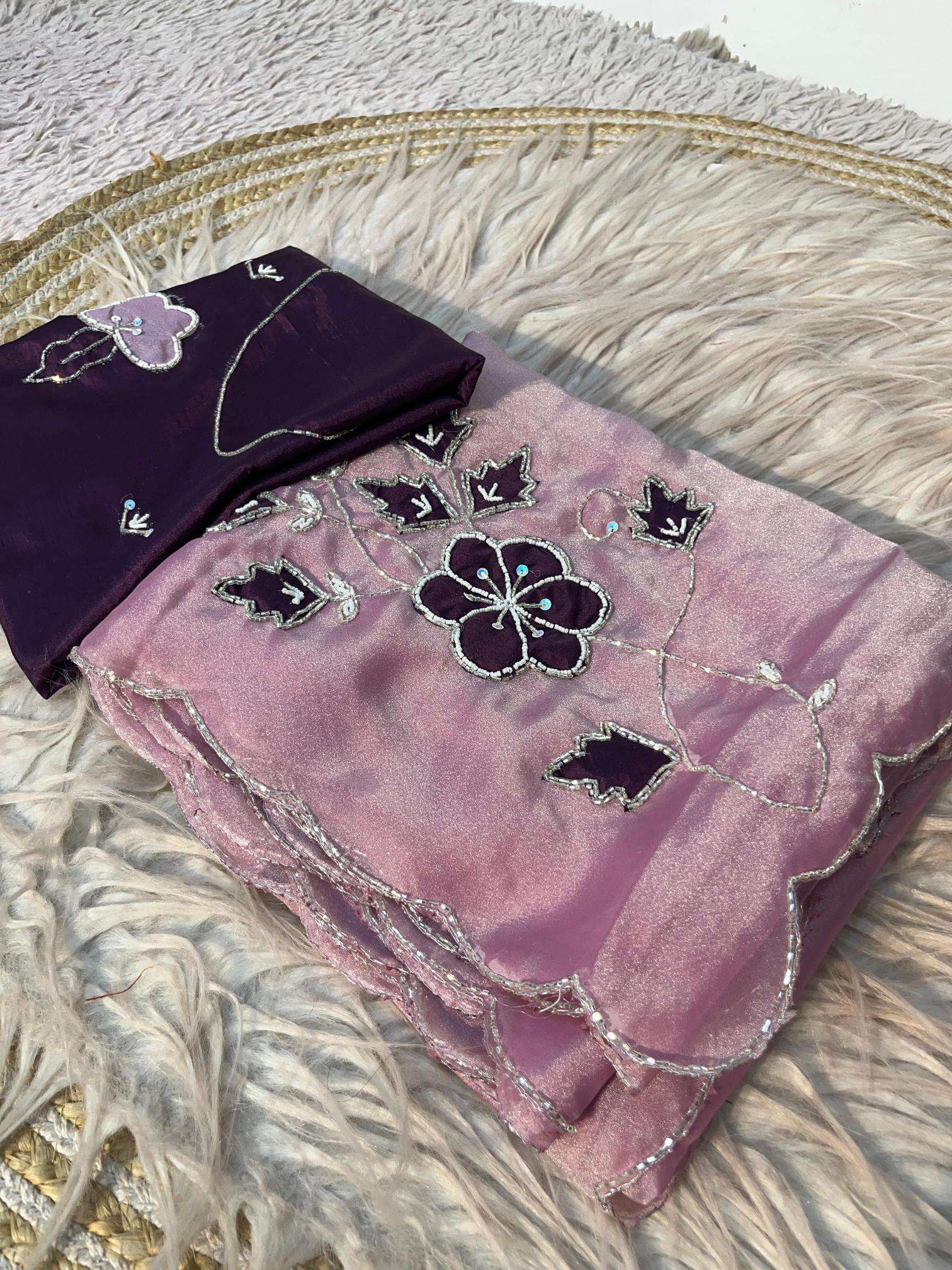 Vinayak handwork x nc moss Surat saree wholesale suppliers