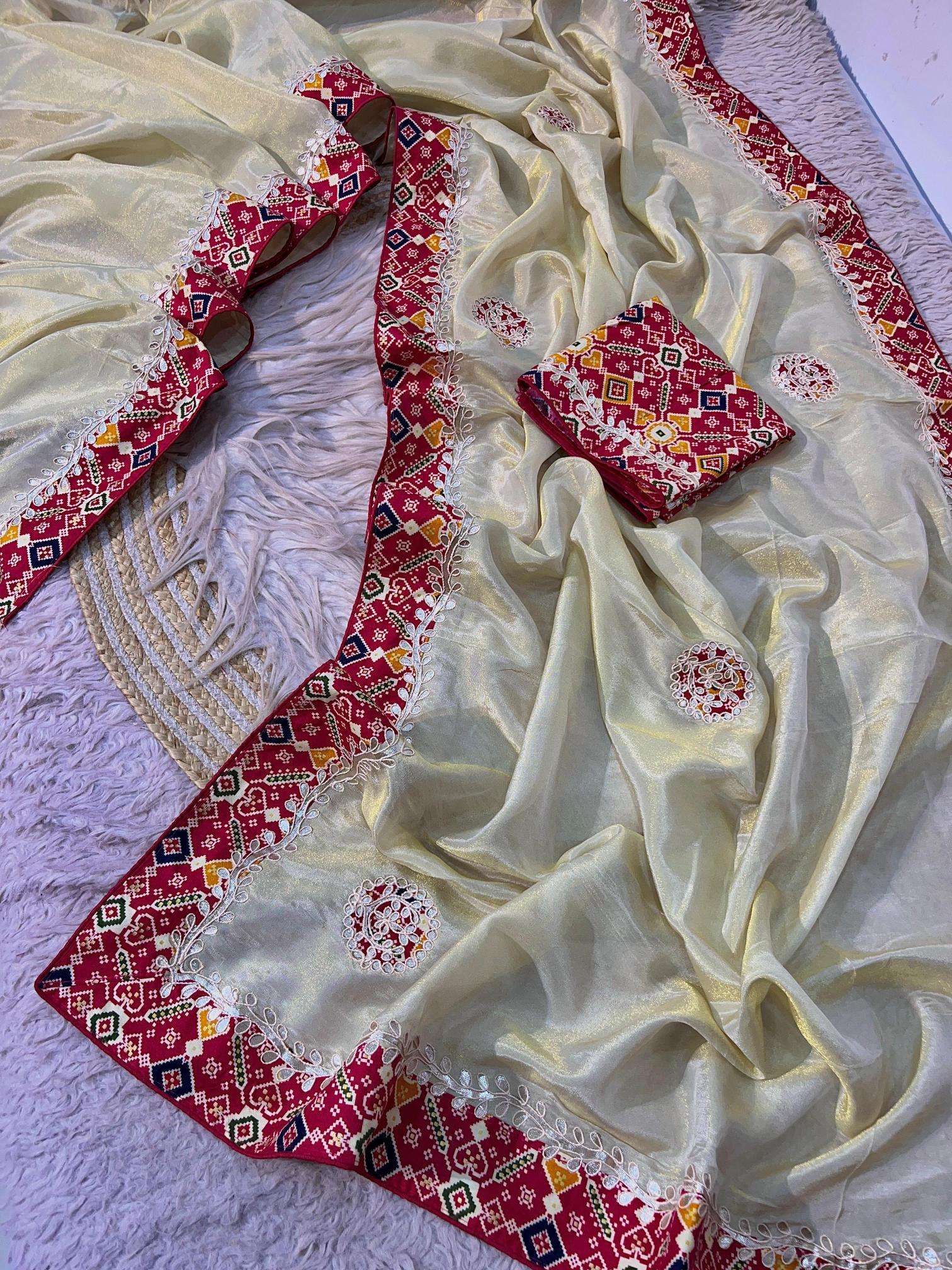 Vinayak jaipuri gotapatti work Wholesale saree shops in Surat