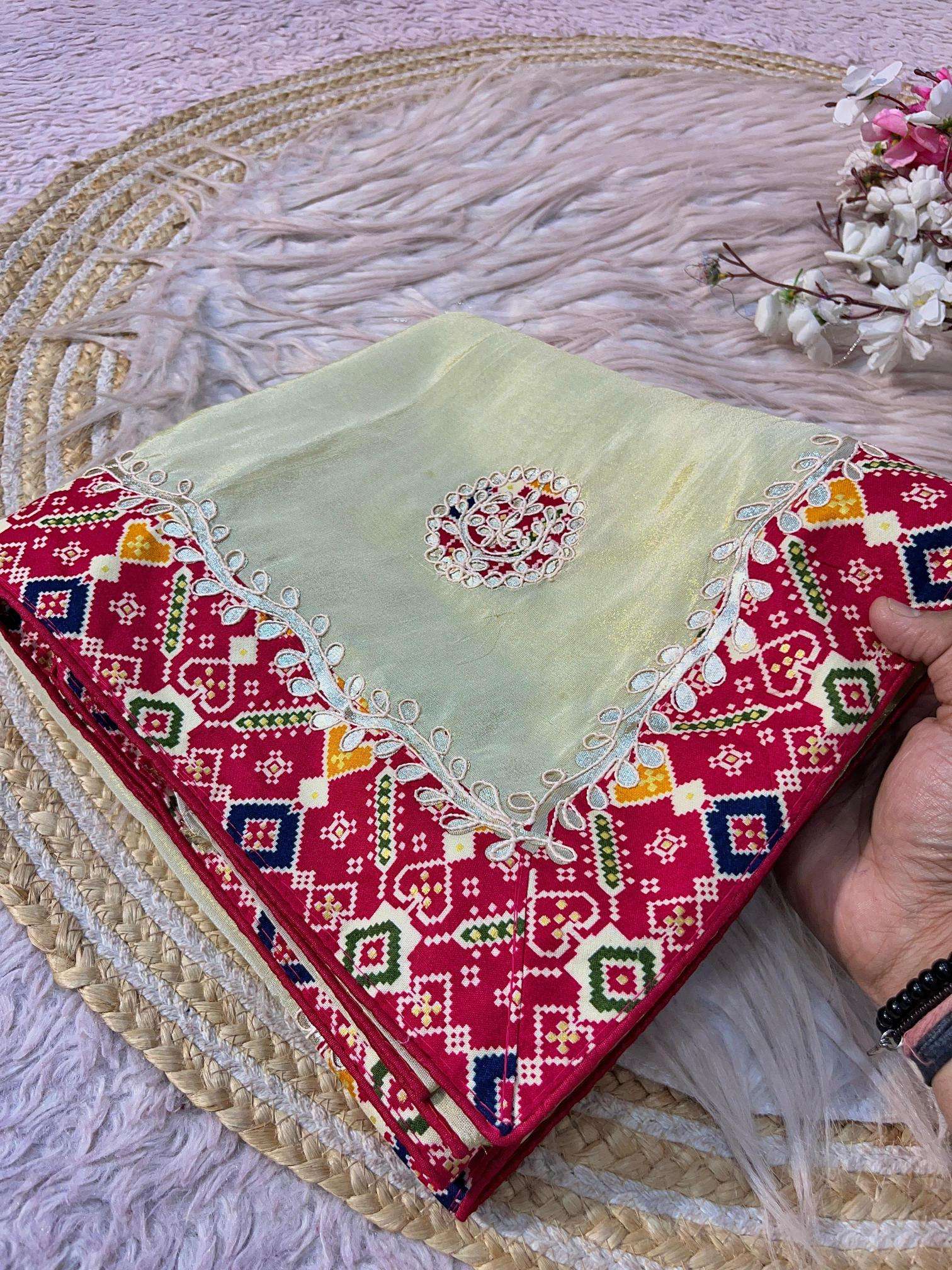 Vinayak jaipuri gotapatti work Wholesale saree shops in Surat