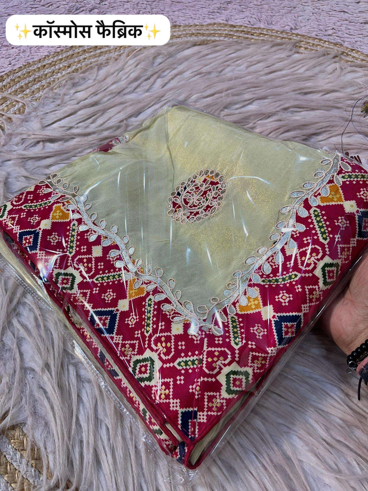 Vinayak jaipuri gotapatti work Wholesale saree shops in Surat