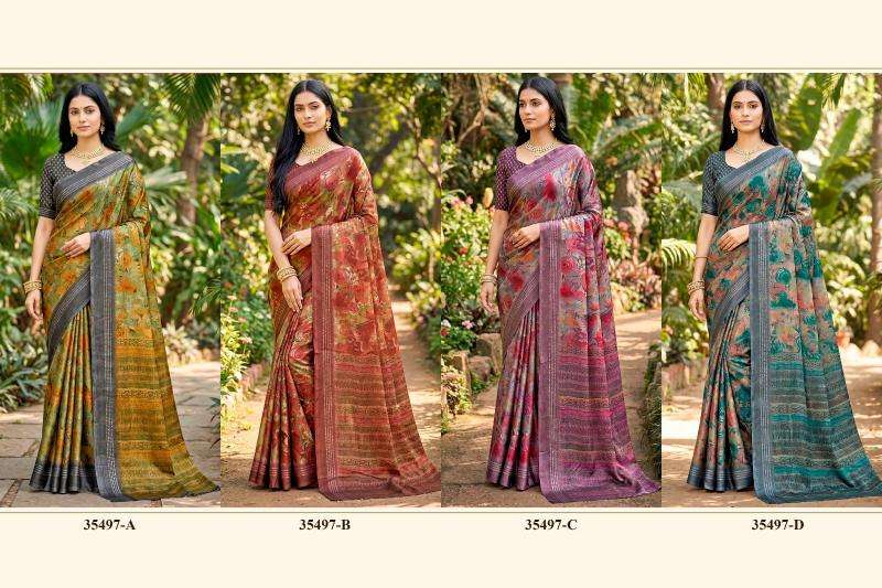 Vipul 35497 juliet chiffon Saree wholesalers in Ahmedabad