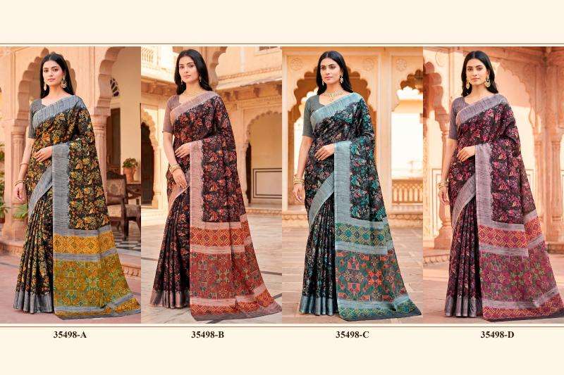 Vipul 35498 juliet chiffon Saree supplier for boutiques