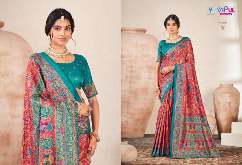 Vipul ivory silk vol-18 saree suppliers in Surat