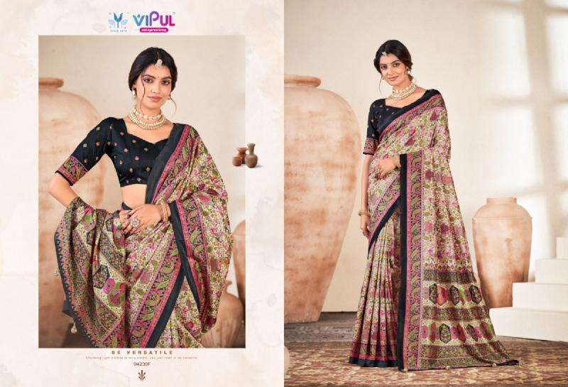 Vipul ivory silk vol-18 saree suppliers in Surat