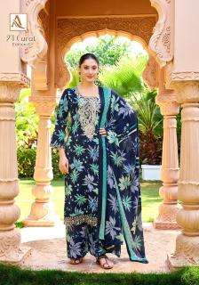 Alok suit 24 carat-5 wholesale dress materials in mumbai with price