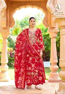 Alok suit 24 carat-5 wholesale dress materials in mumbai with price