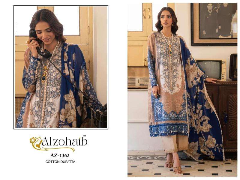 Alzohaib D No-1361 salwar suits wholesale market in hyderabad