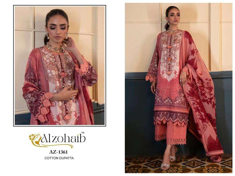Alzohaib D No-1361 salwar suits wholesale market in hyderabad