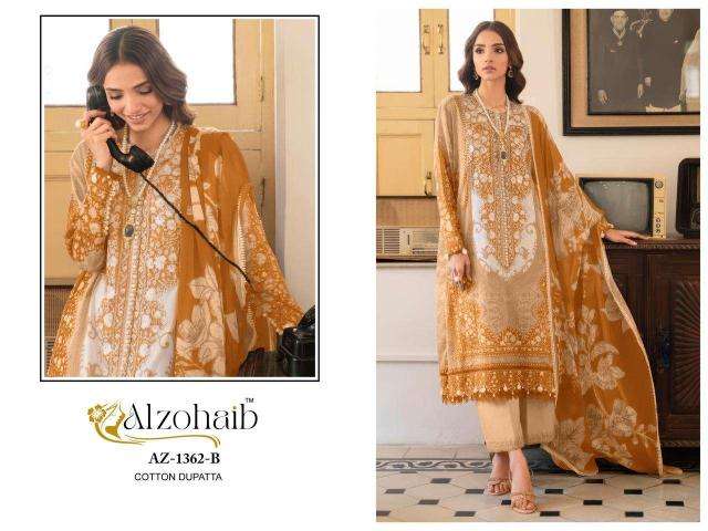 Alzohaib D No-1361 salwar suits wholesale market in hyderabad