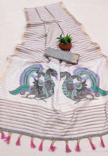 Anupama arya linen Bulk saree dealer in Gujarat