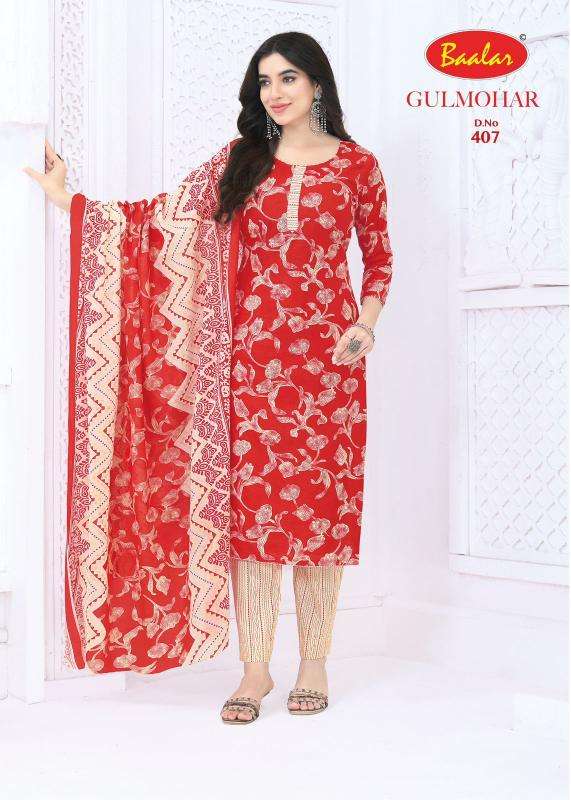 Baalar gulmohar vol-4 wholesale dress material market in pune with price