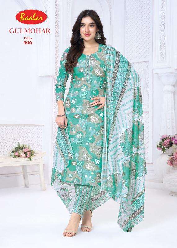Baalar gulmohar vol-4 wholesale dress material market in pune with price