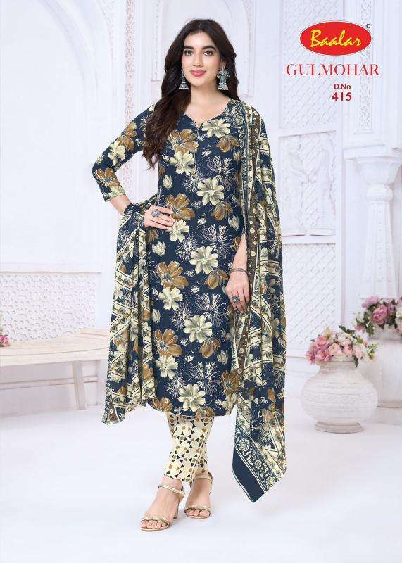 Baalar gulmohar vol-4 wholesale dress material market in pune with price