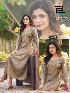 Blue hills lopez Kurti manufacturer in Ahmedabad