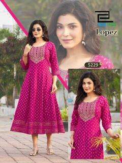 Blue hills lopez Kurti manufacturer in Ahmedabad