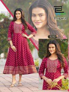 Blue hills lopez Kurti manufacturer in Ahmedabad