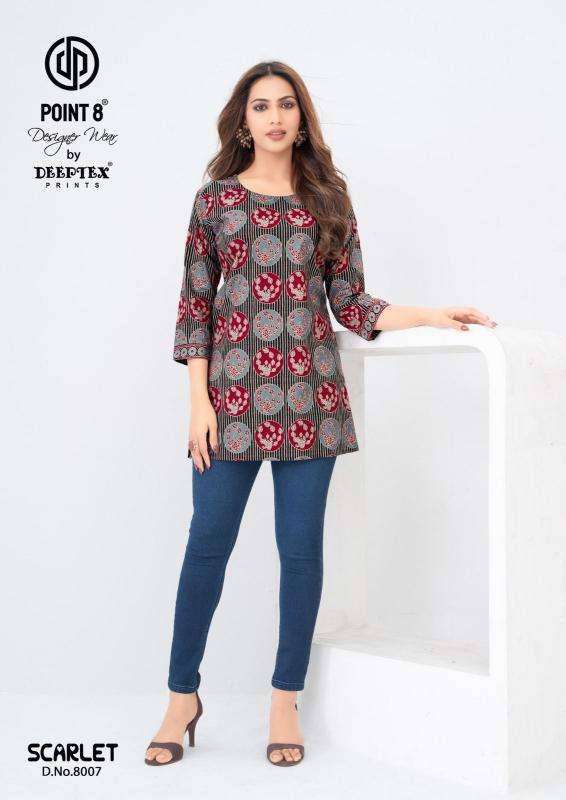 Deeptex scarlet vol-8 Kurti wholesale market in Surat