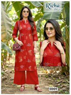 Desi kudi richa vol 3 coord set wholesale kurti market in burrabazar kolkata