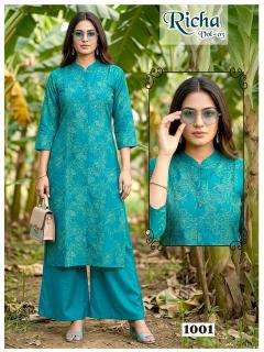 Desi kudi richa vol 3 coord set wholesale kurti market in burrabazar kolkata