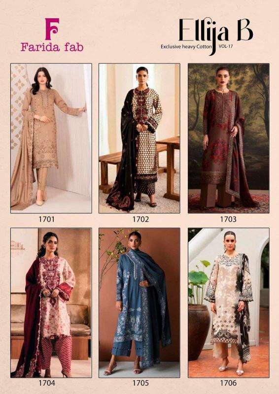 Farida fab ellija b vol-17 indian salwar kameez wholesale online