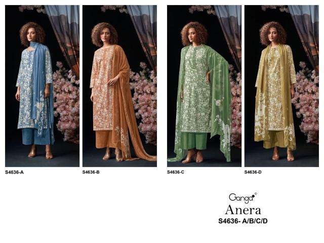Ganga anera 4636 dress material wholesale indiamart