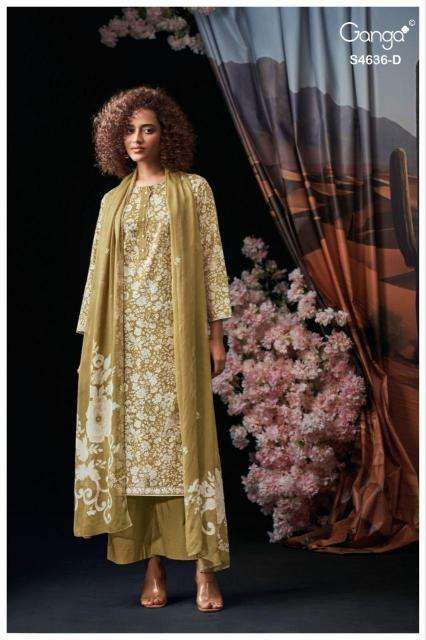 Ganga anera 4636 dress material wholesale indiamart