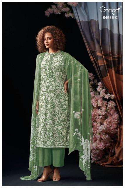 Ganga anera 4636 dress material wholesale indiamart