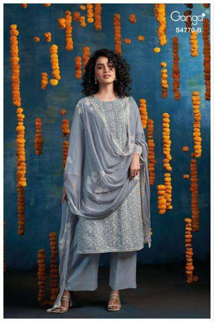 Ganga blaise 4770 wholesale dress material market in ahmedabad with price