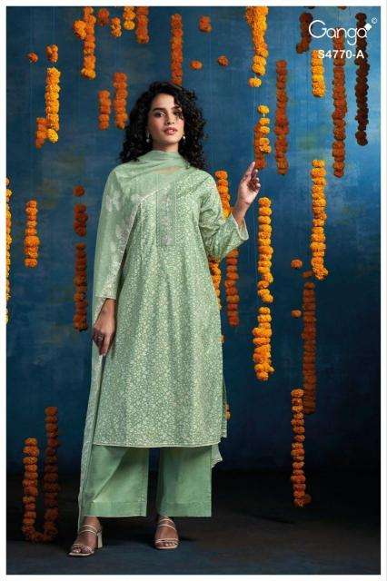 Ganga blaise 4770 wholesale dress material market in ahmedabad with price