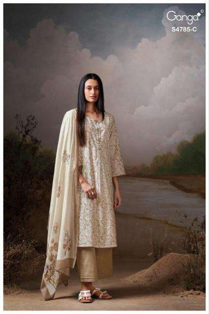 Ganga brahvii 4785 wholesale dress materials in mumbai with price