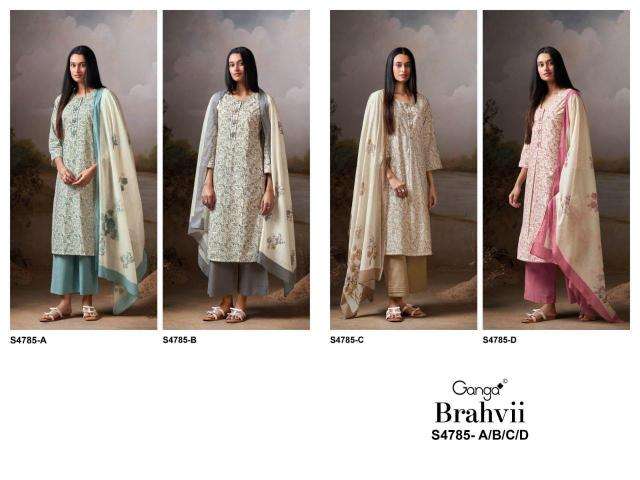 Ganga brahvii 4785 wholesale dress materials in mumbai with price