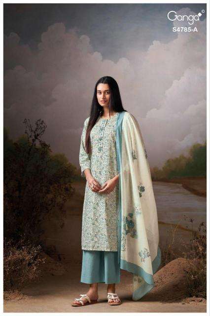 Ganga brahvii 4785 wholesale dress materials in mumbai with price