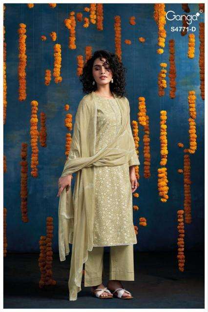 Ganga czarina 4771 wholesale market in ahmedabad for dress materials