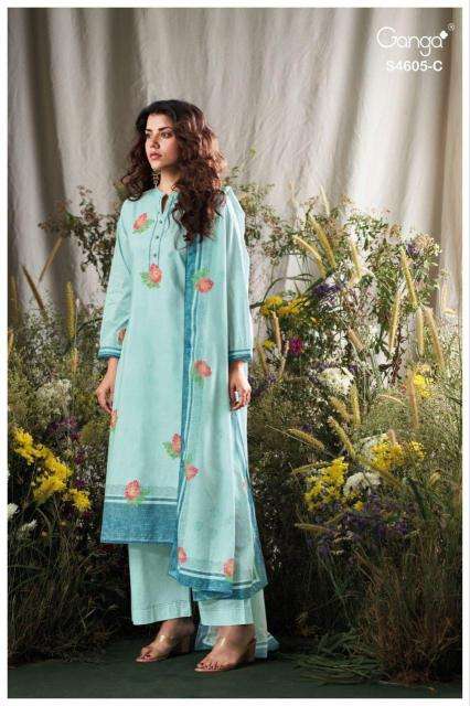 Ganga erixa 4605 wholesale dress material market in ahmedabad with price