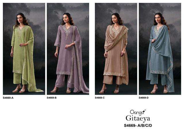Ganga gitaeya 4669 wholesale dresses made in india