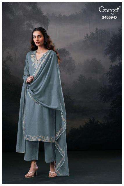 Ganga gitaeya 4669 wholesale dresses made in india