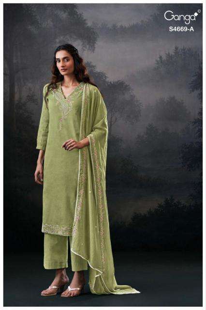 Ganga gitaeya 4669 wholesale dresses made in india