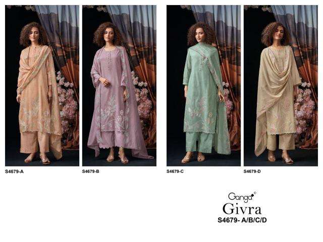 Ganga givra 4679 wholesale market in surat for dress materials