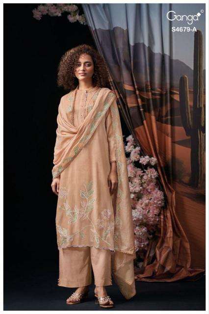 Ganga givra 4679 wholesale market in surat for dress materials