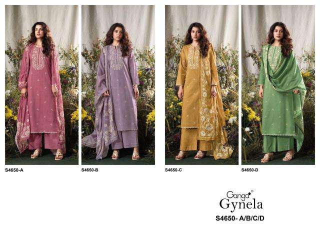 Ganga gynela 4650 wholesale market in ahmedabad for dress materials