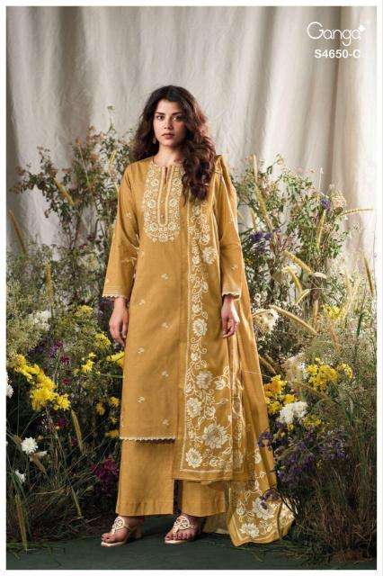 Ganga gynela 4650 wholesale market in ahmedabad for dress materials