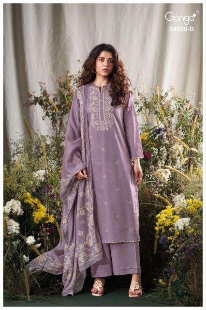 Ganga gynela 4650 wholesale market in ahmedabad for dress materials