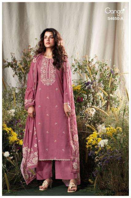 Ganga gynela 4650 wholesale market in ahmedabad for dress materials