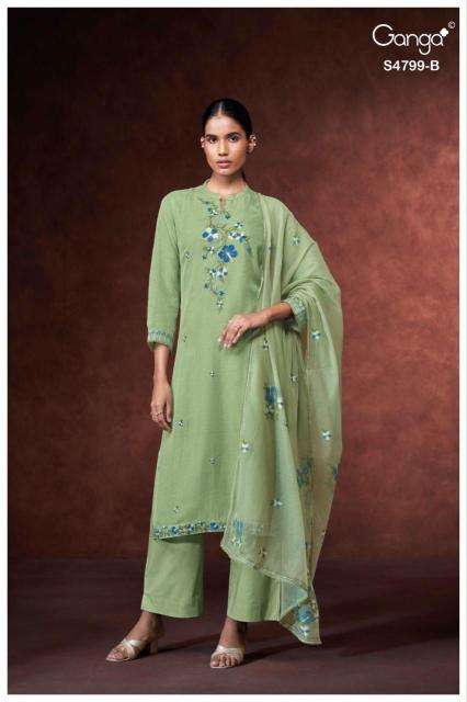 Ganga katerine 4799 wholesale dress material market in hyderabad