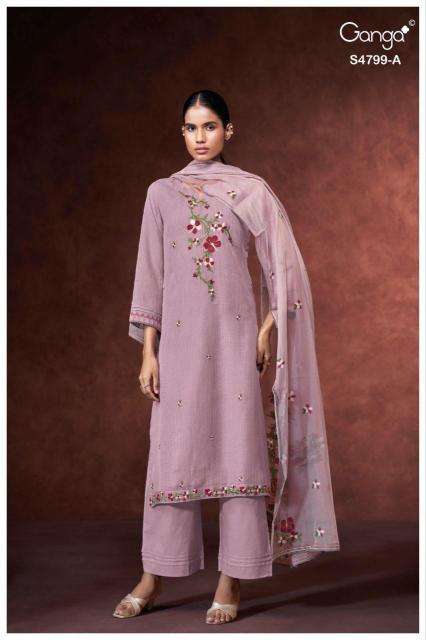 Ganga katerine 4799 wholesale dress material market in hyderabad