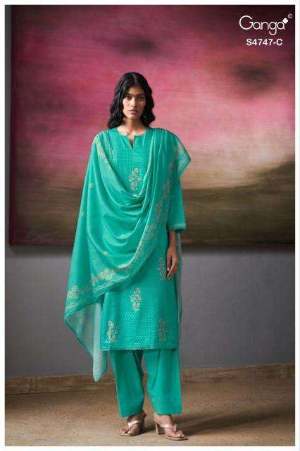 Ganga mishvya 4747 wholesale dress materials in mumbai with price